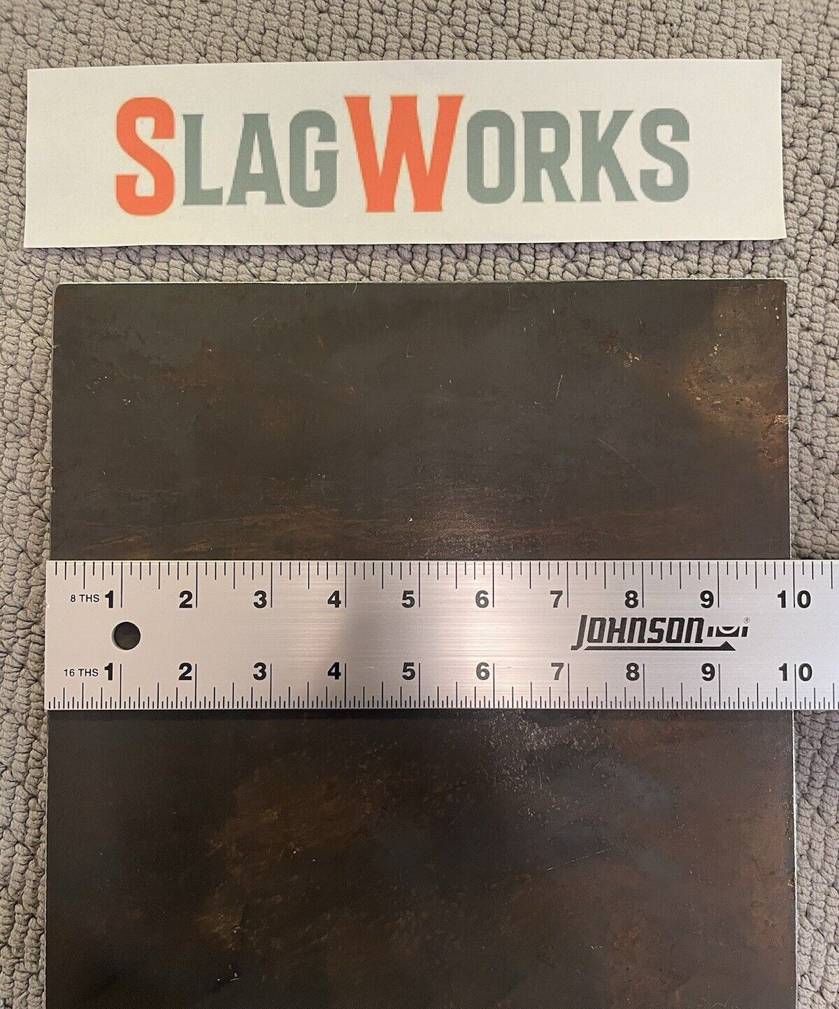1/8x10x12 inch steel plate 10”x12” A36 Hot Roll Flat .125″ Thick