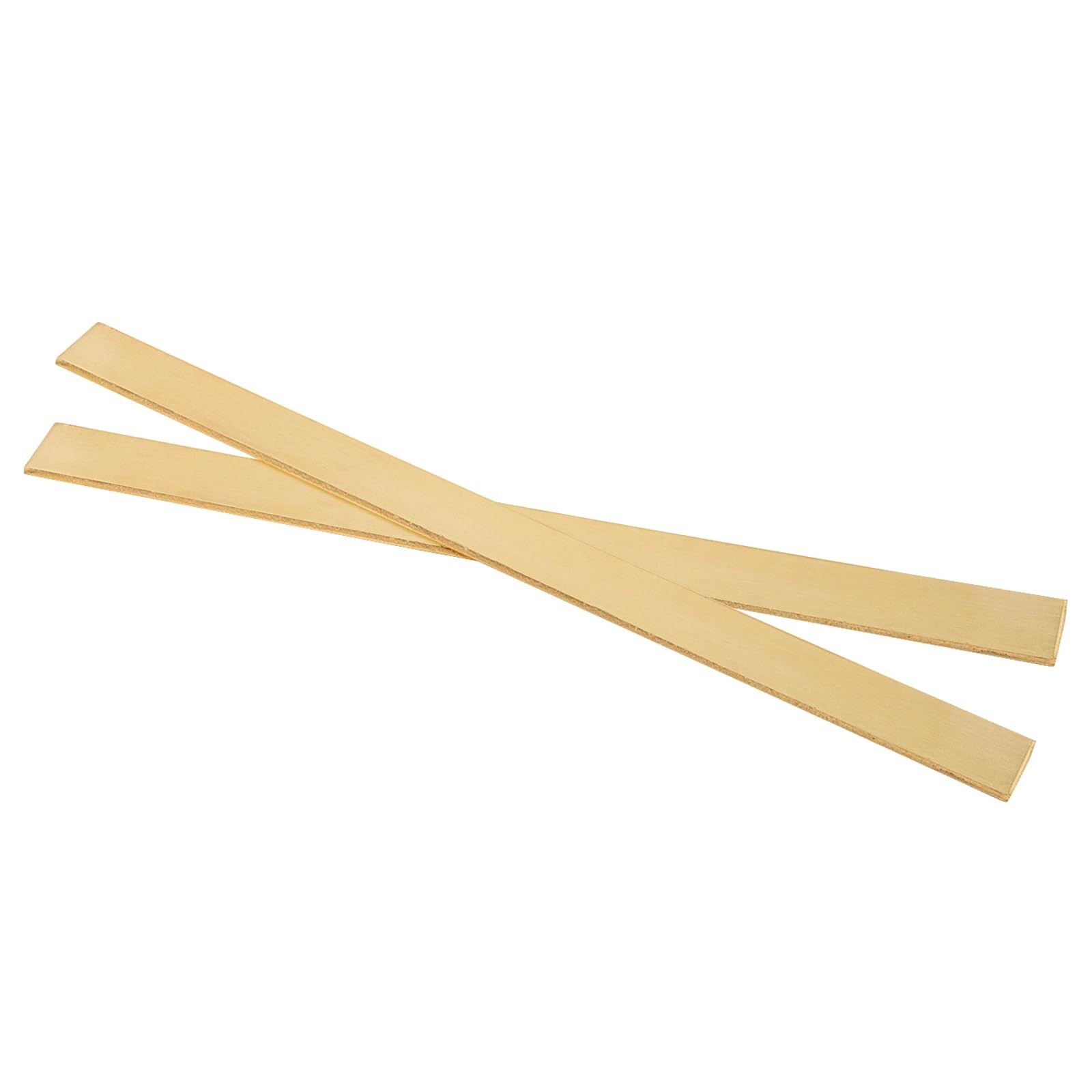 2 Pcs Brass Flat Bar Stock 1/8 x 1 x 12 Inch, Rectangular Solid Plate Mill Stock