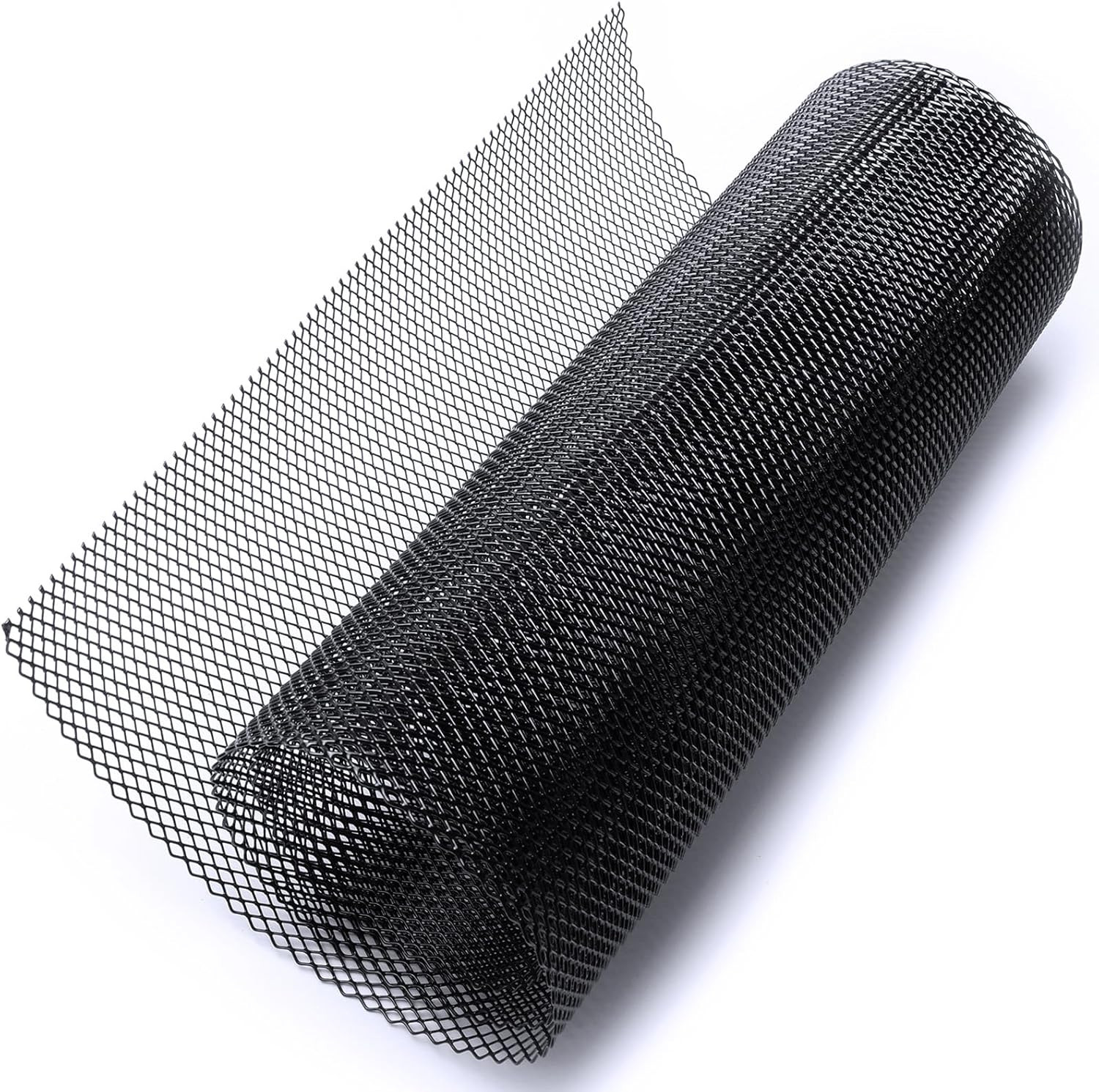 47”×16‘’ Car Grill Mesh Metal Mesh 120x40cm Expanded Metal Sheet Made of Black
