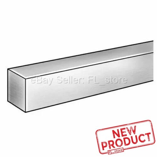 Solid Square Stock Aluminum Alloy 1″ x 1″ x 72″ 6 Feet Sheet 6061 Long Bar NEW