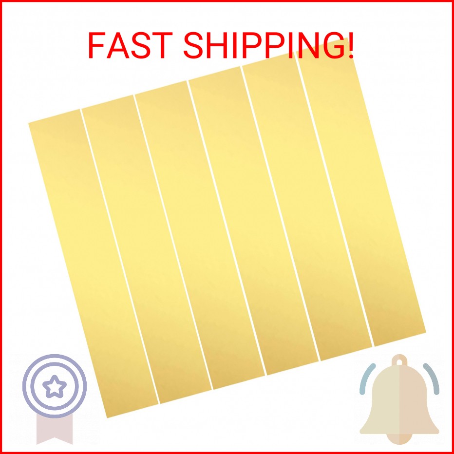 Brass Strip, Brass Shim Stock Assortment, 1″ Width x 6″ Length, 0.002″, 0.004″,