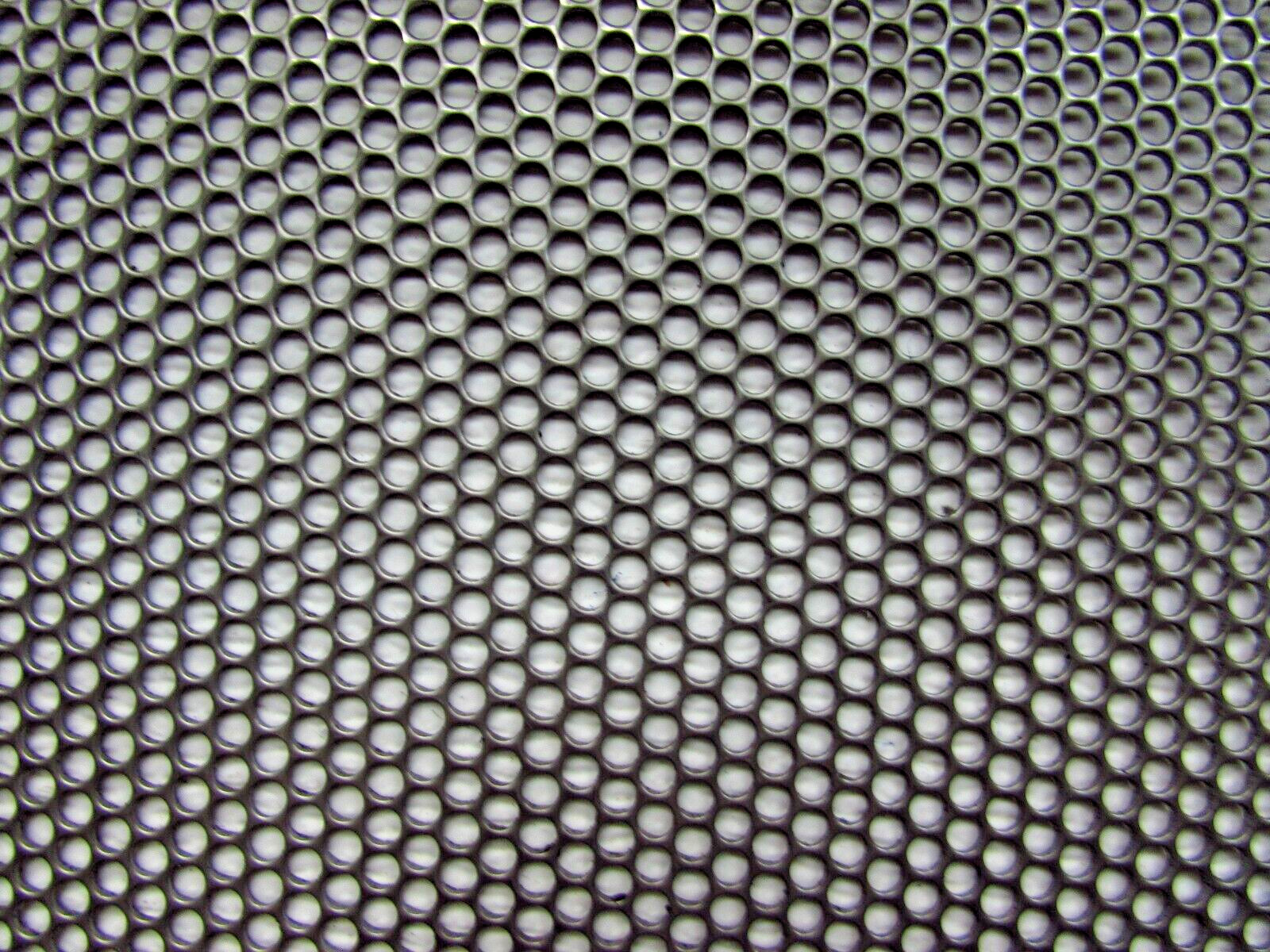 5/32″ HOLES–18 GAUGE– 304 STAINLESS STEEL PERFORATED SHEET — 11″ X 12″