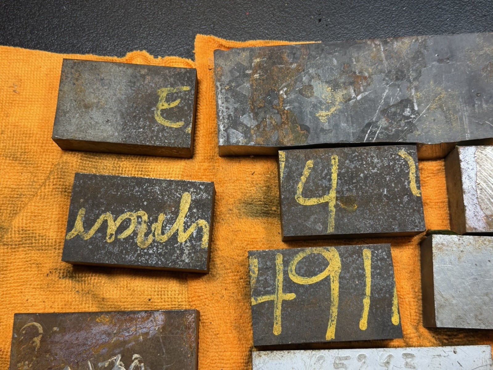 32 lb Tool Steel Scrap Lot – O1 Crucible Ketos A2 4140 4130 Knife Making Drops