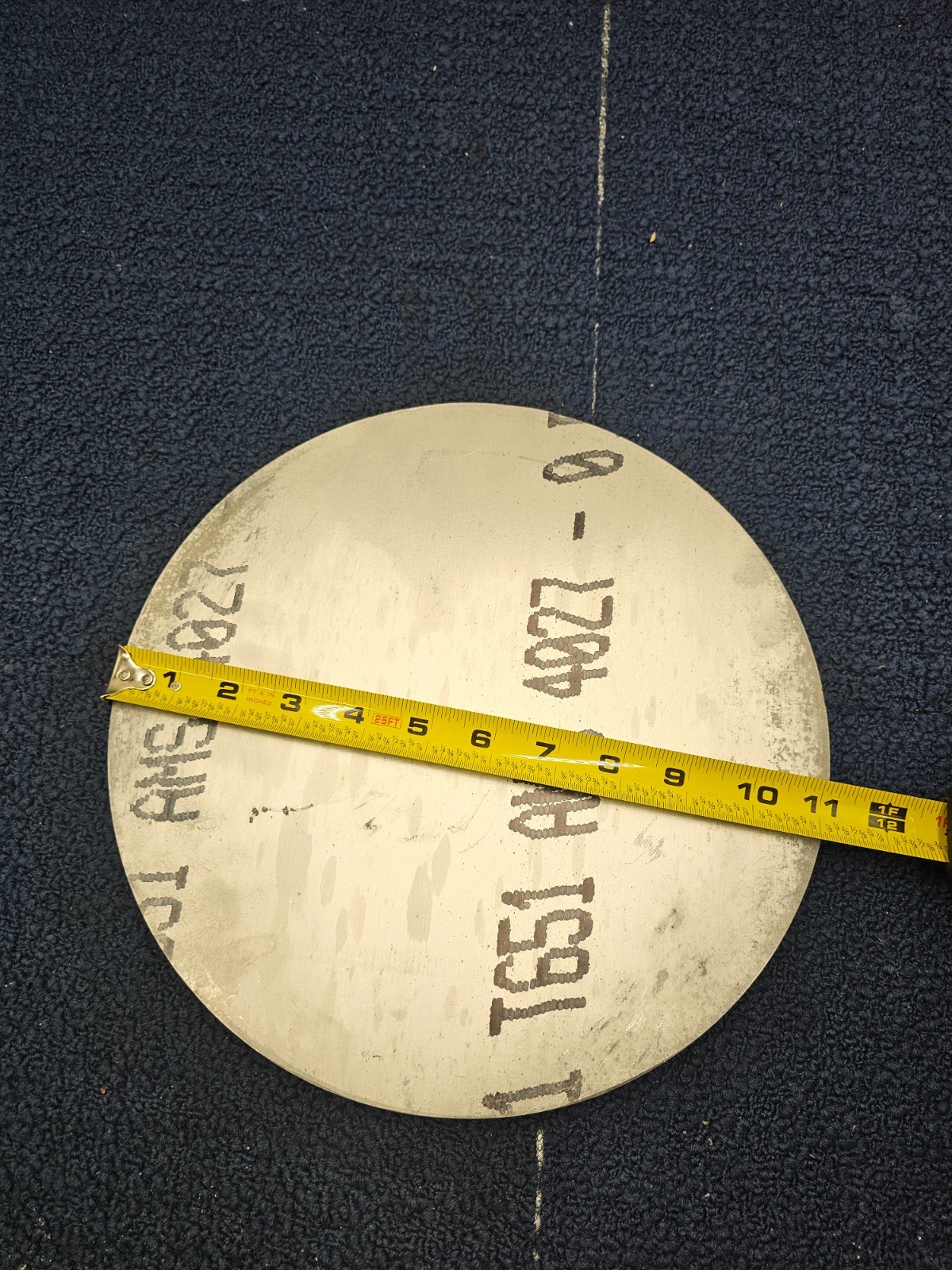 T651 AMS 4027 Heavy Duty Aluminum Plate, Circle/Round Cut 11-1/4″ OD