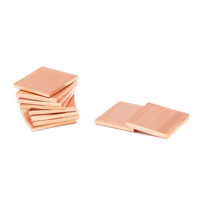 Copper Sheet Plate Guillotine Cut Metal 15x15mm/20x20mm Heatsink Cooling Sheets