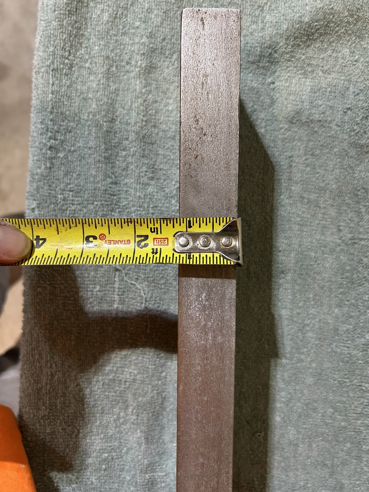 (LOT OF 2) 1-1/4” x 3″ x 10-3/4” Stainless Steel Scrap Flat Bar, ~ 20 lbs