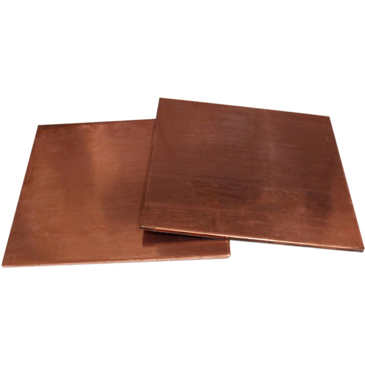1mm ±10% x 100mm x 100mm 99.9% Pure Copper Cu Metal Sheet Plate