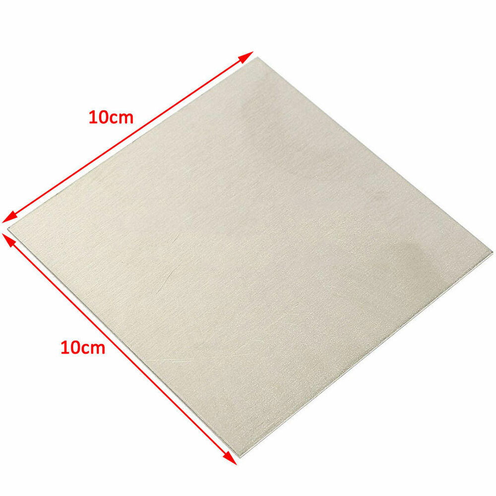 100x100mm Pure Nickel Ni Sheet Plate For Electroplating Anode Element 1mm **