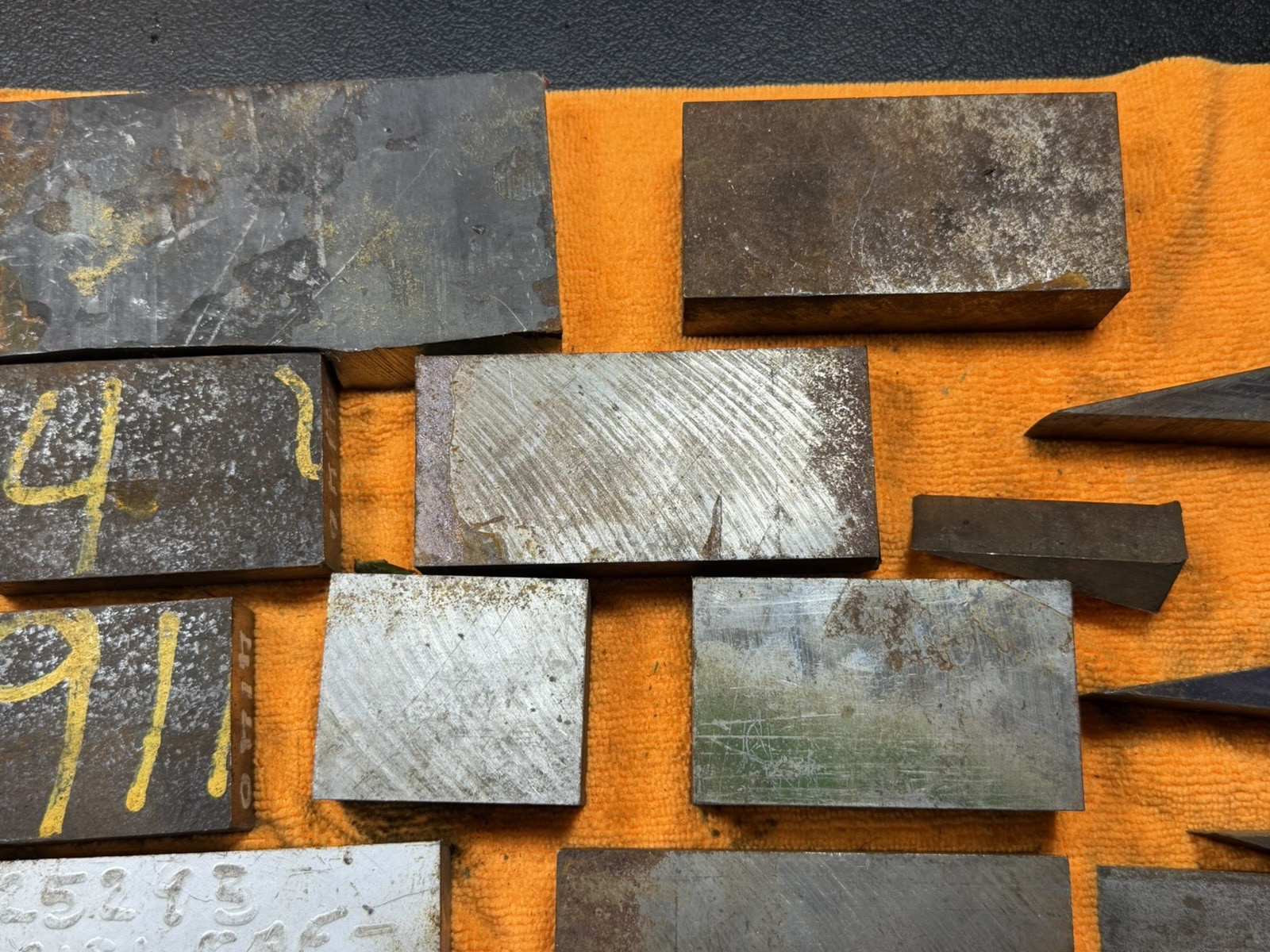 32 lb Tool Steel Scrap Lot – O1 Crucible Ketos A2 4140 4130 Knife Making Drops