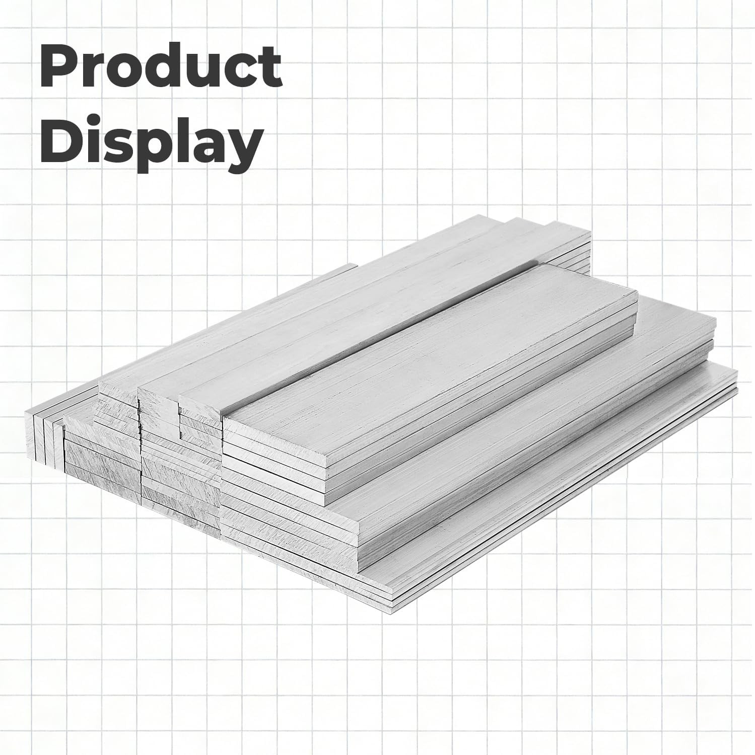 szkoo 4pc 5/32″x2″x12″ aluminum flat bar