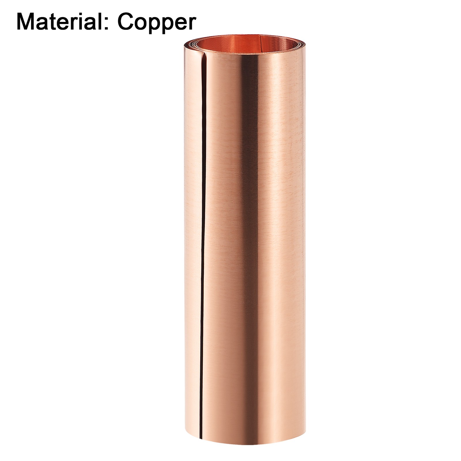1000x200x0.1mm(LxWxT) Pure Copper Sheets for Making Machinery Parts Metal Plates