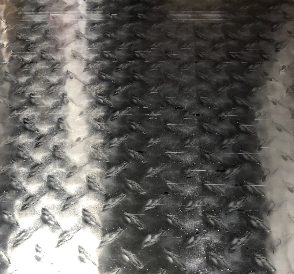 24″ x 24″ Diamond Plate Aluminum .045″ Thick – 18 Gauge (1.15mm)