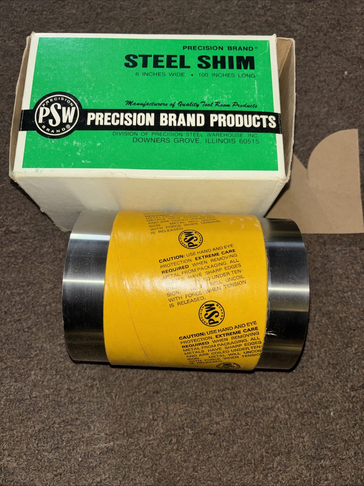 Precision Brand 16480 Steel Shim Stock Roll 0.012″ x 6″ x 100″ A-12