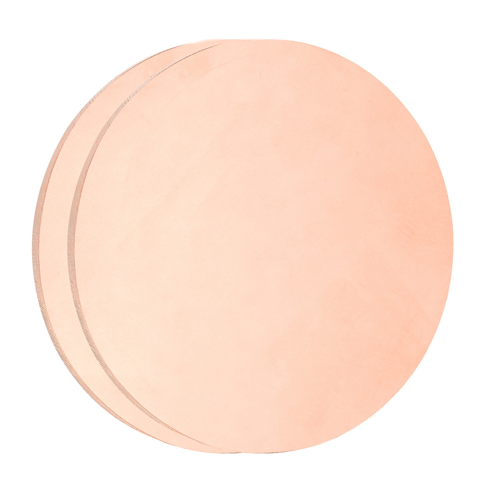 2 Pcs 0.04″ Thick 2.4″ Dia Copper Round Plate C1100 Pure Copper Sheet
