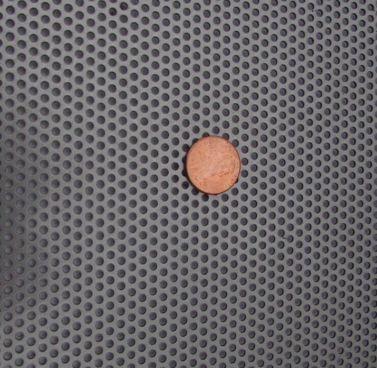 3/32″ HOLE ON 5/32″ CENTER-18 GA.-PERFORATED STAINLESS SHEET–12″ x 24″