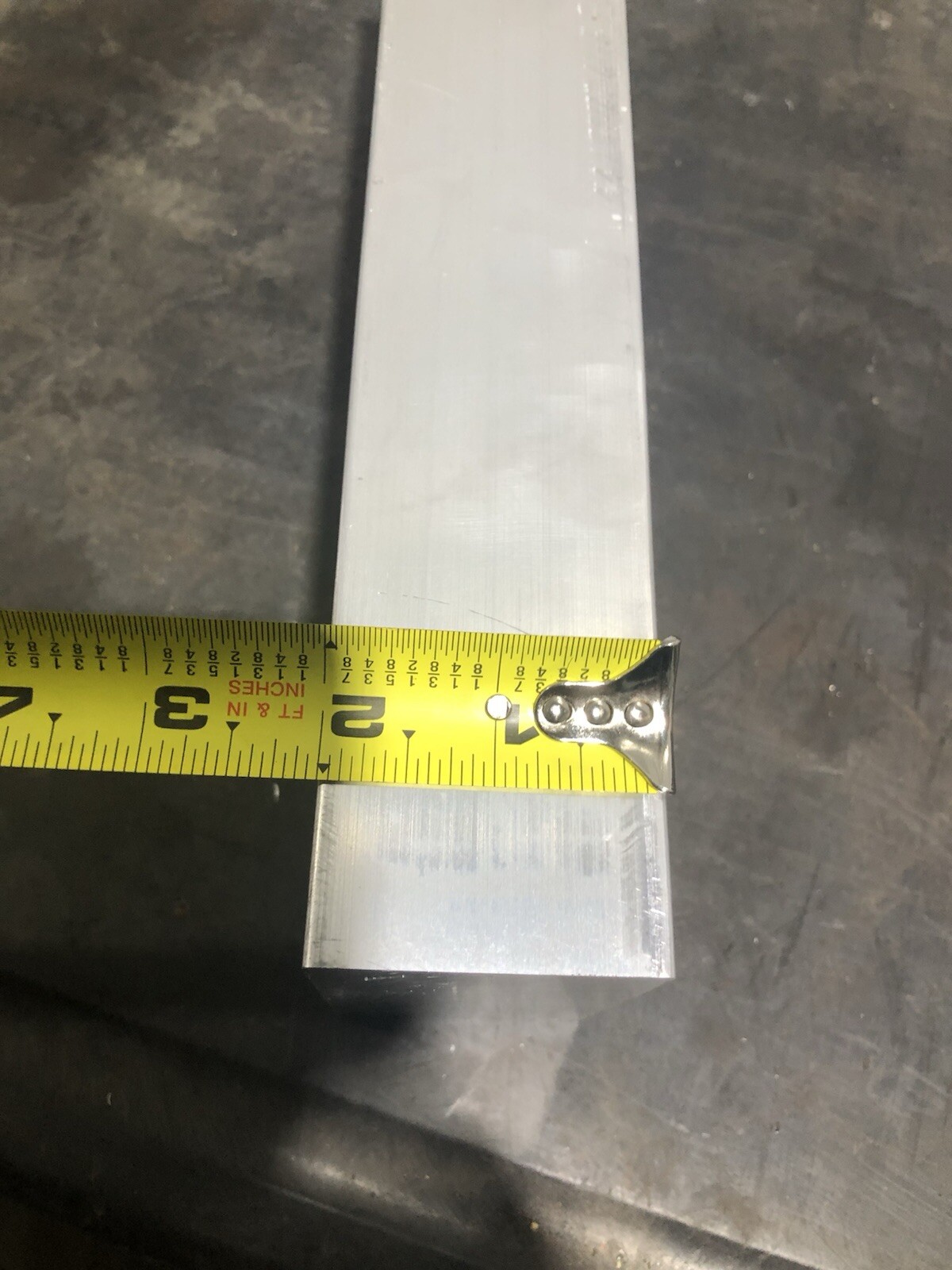 2” X 3-1/2” ALUM. 6061 FLAT BAR SOLID 10-3/8”Long Bar Stock Left Over Stock