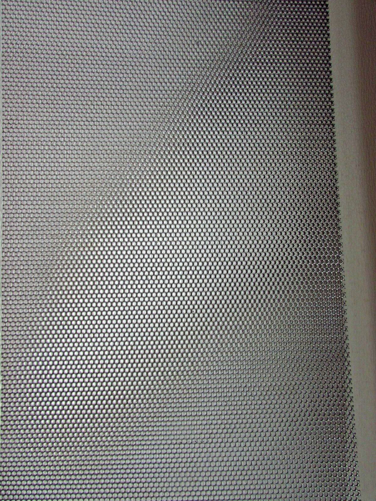 5/32″ HOLES–18 GAUGE– 304 STAINLESS STEEL PERFORATED SHEET– 11-1/2″ X 12″