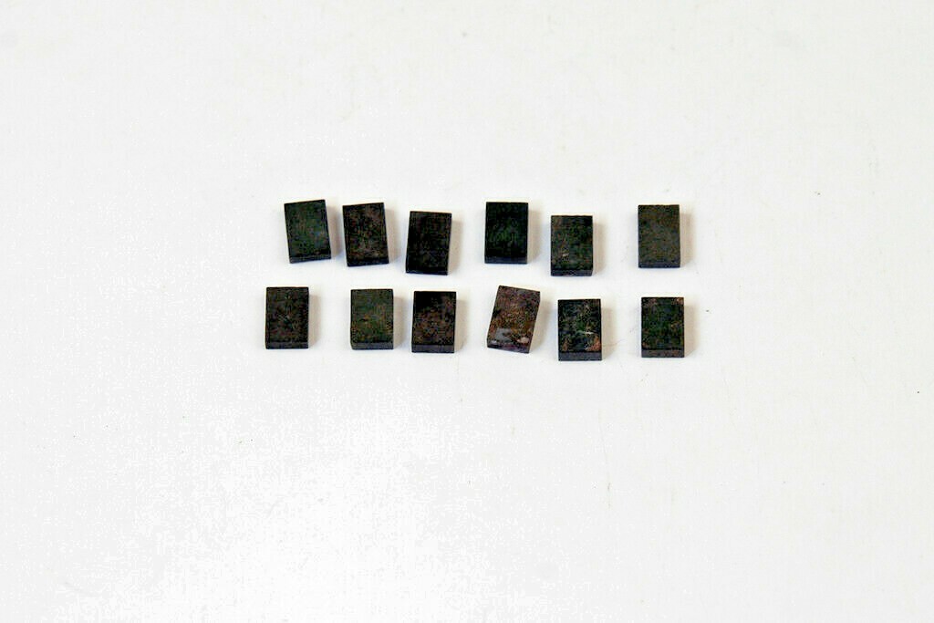 .080 X .205 X .300 CARBIDE BLANK GRADE UNKNOWN (12 PC) (E-2-9-2-22)