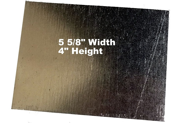 Sheet Metal Blanks Scrap Galvanized Steel 0.35 Small Rectangles – 5 5/8 x 4 Inch