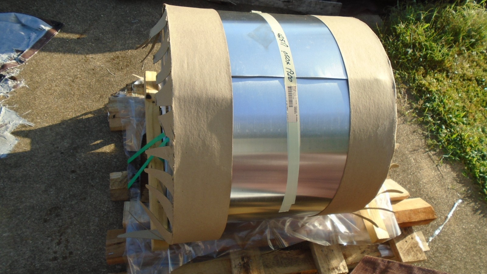 Aluminum 1350 0 Temper Coil Spool .050 Thickness 19″ wide Length unknown Damage