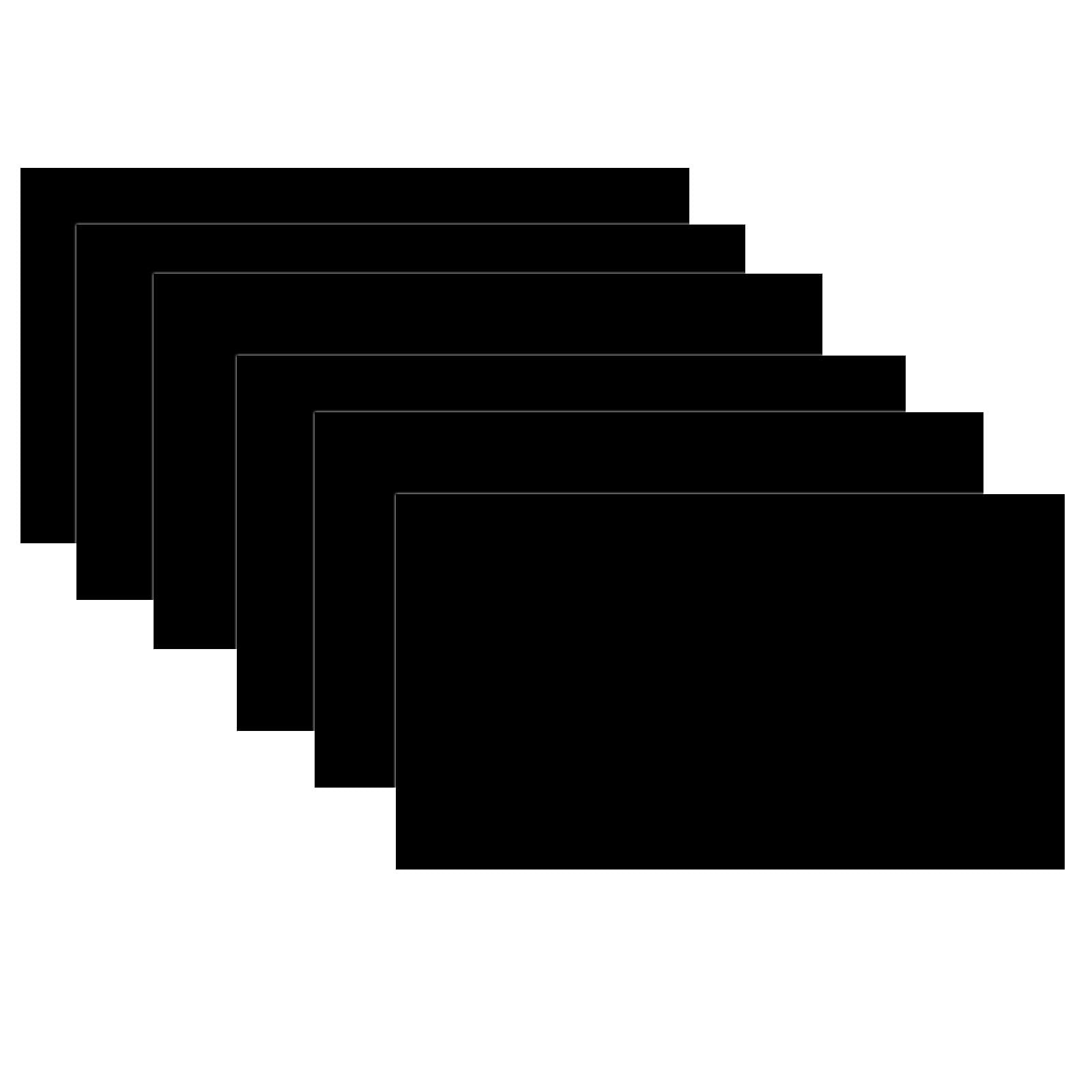 6 PCS Black Anodized Aluminum Sheet 6x10x1/32 Inch 0.8mm Laser Engrave Plate