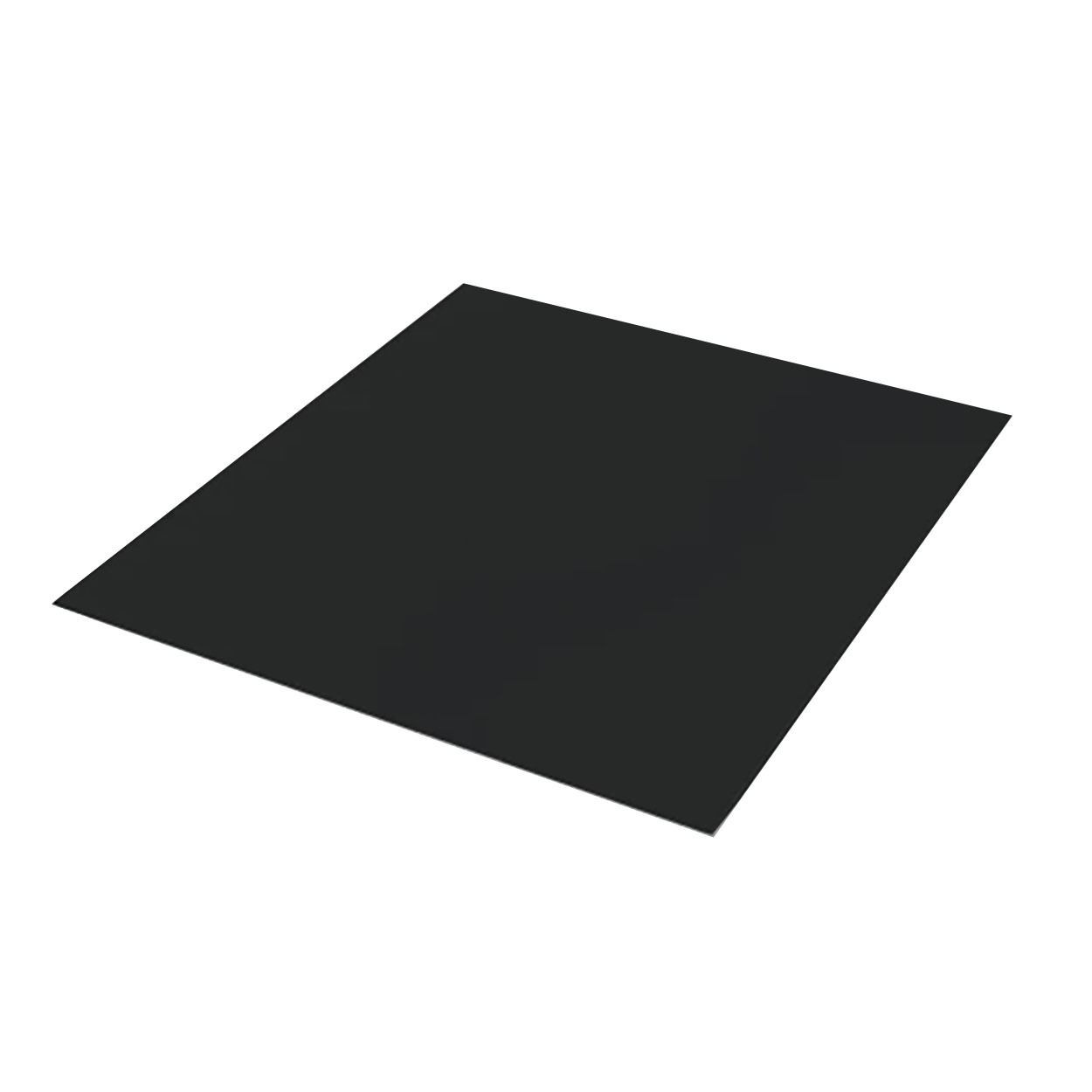 0.020 (25 ga.) x 24″ x 24″, Painted Steel Sheet, Matte Black