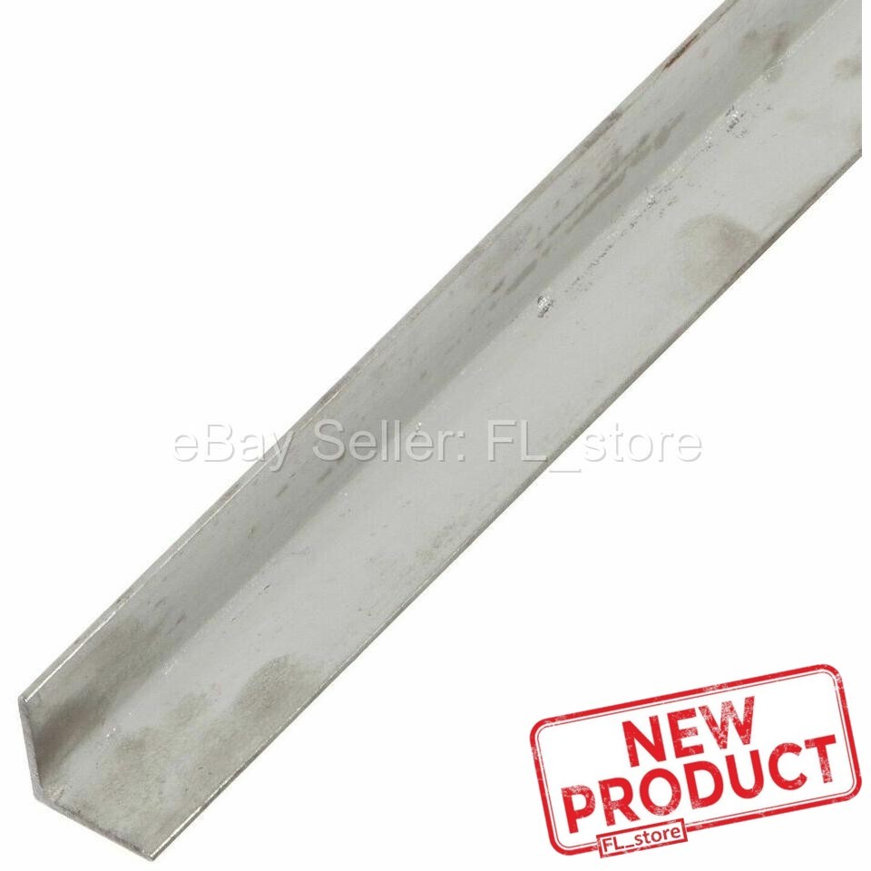 Stainless Steel Angle Iron 1/8″ x 1 1/4″ x 7 Feet 90° Hot Rolled 304 Mill Finish