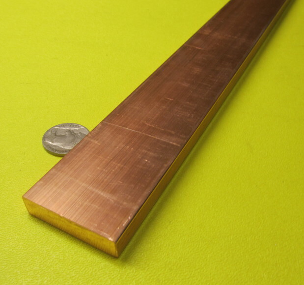 110 Copper Bar 1/2 Hard, 3/8″ Thick x 1 1/2″ Wide x 6 Ft Length