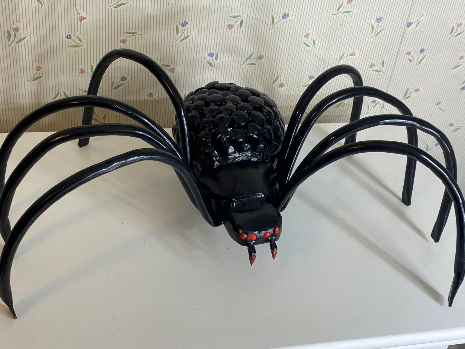 RARE Custom Made Heavy Scrap Metal Spider 16″ x 8 1/2″ x 5 1/2″ (6 Pounds)