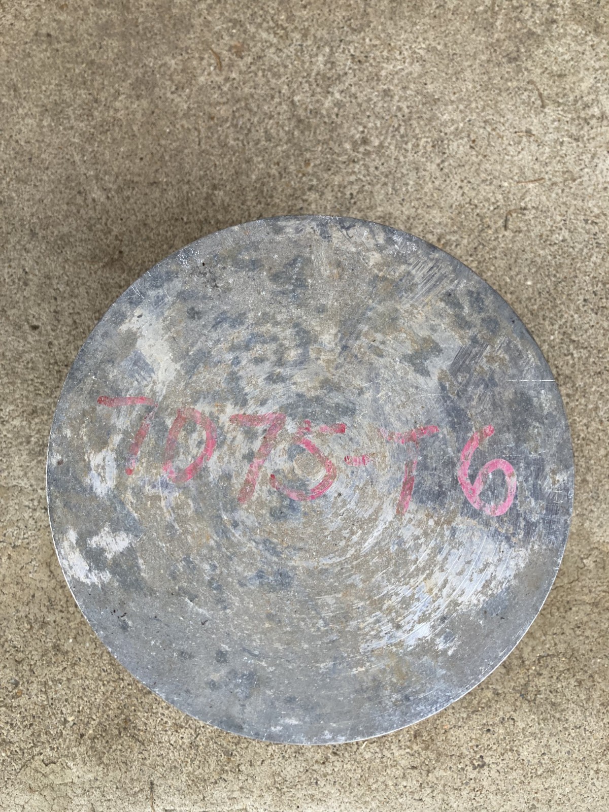6″Dia. x 3″L, 7075 Grade Aluminum Roundstock Remnant