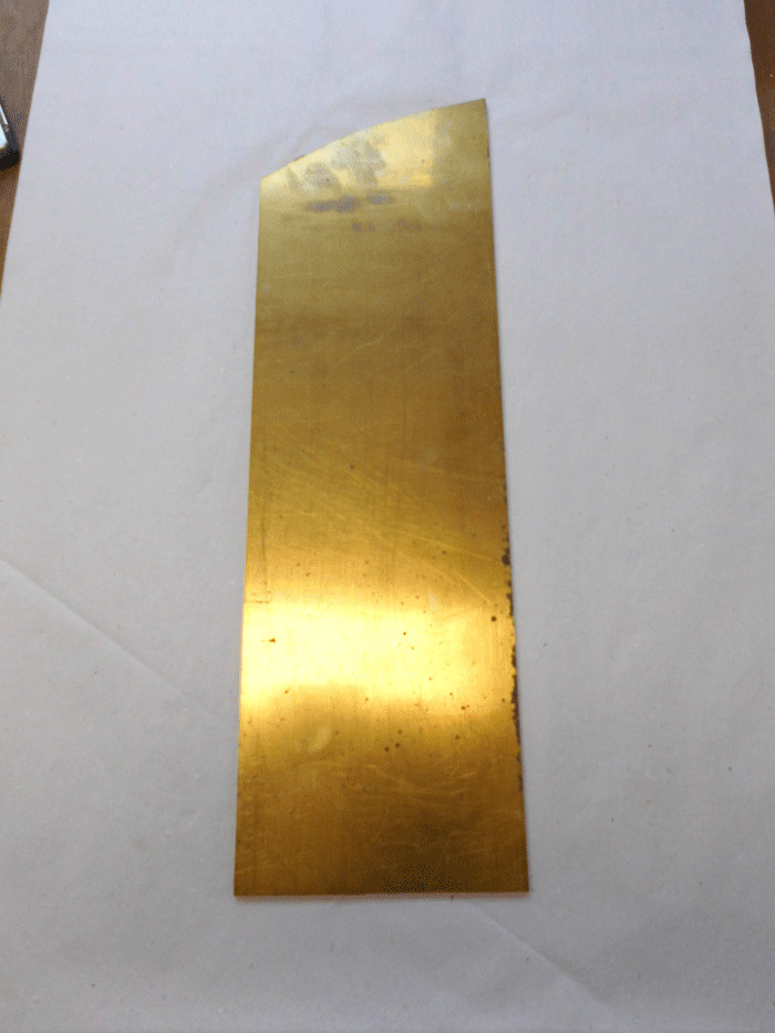 Brass Sheet Section MODEL MAKING Craft Material Ms Remnant 430 x 150 x 4mm 2.4Kg