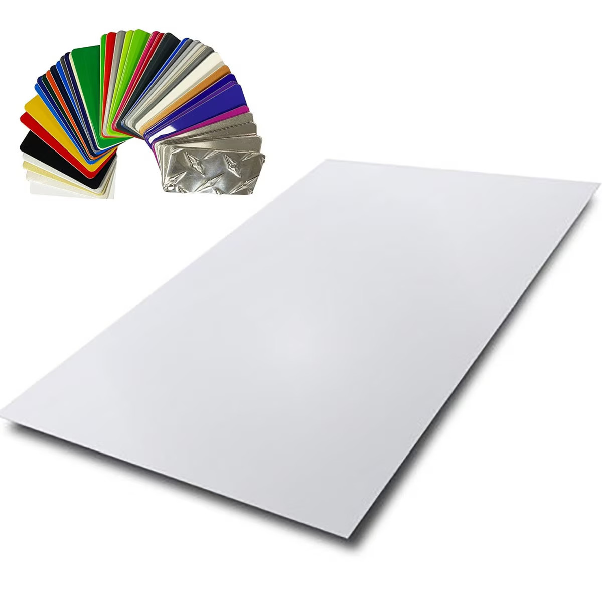 Aluminum Sheet, Painted, Black/Black, 0.063″ x 30″ x 48″ VP 2 Side