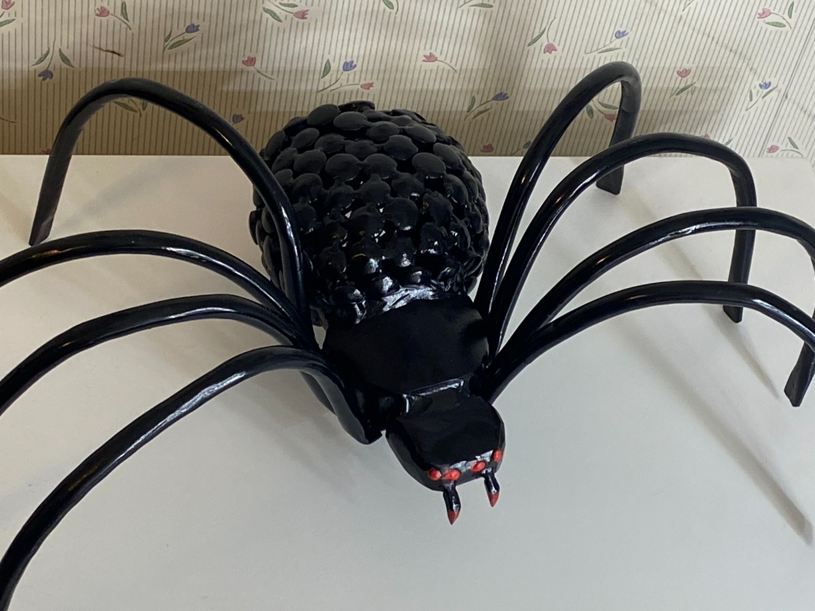 RARE Custom Made Heavy Scrap Metal Spider 16″ x 8 1/2″ x 5 1/2″ (6 Pounds)