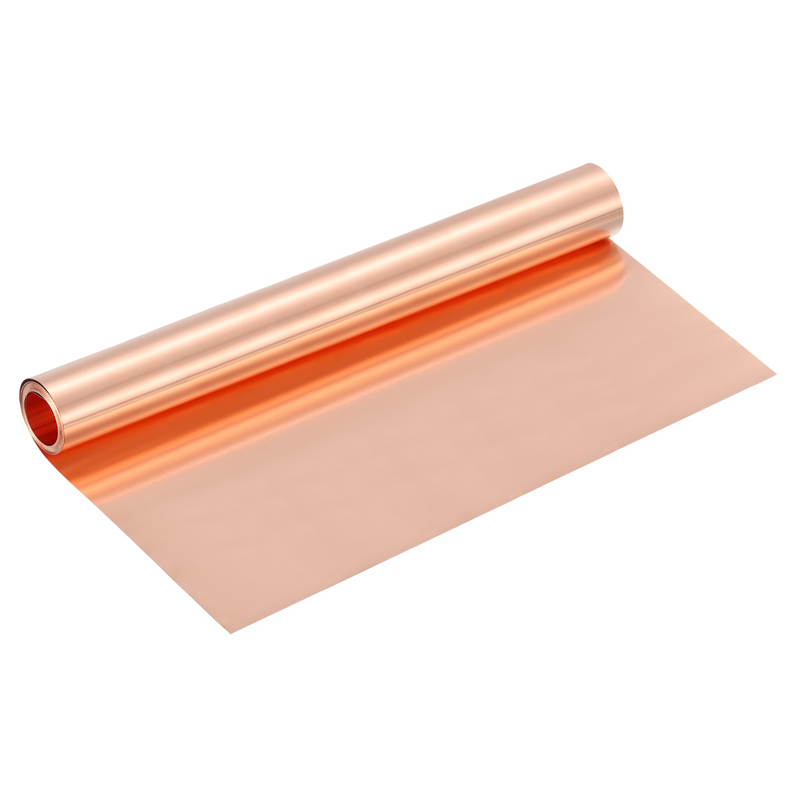 Pure Copper Sheet Roll, 0.05mm 29Ga Thick T2 10Ft x 12in Copper Strip for Craft