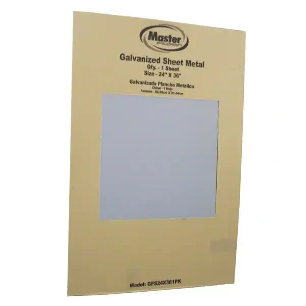 24 In. X 36 In. Galvanized Steel Flat Sheet | Gauge Metal Inch Fitting Durable
