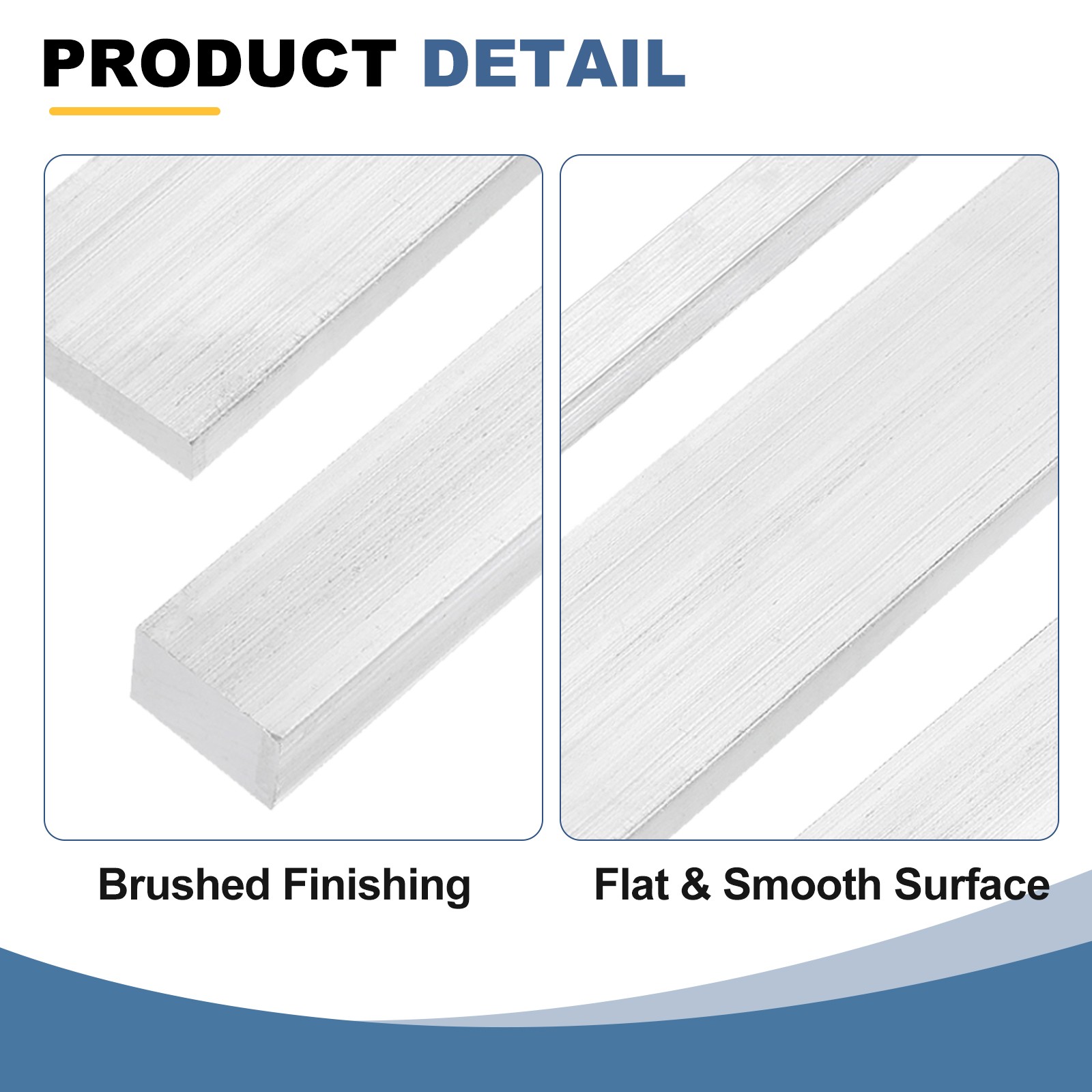 Square Aluminum Flat Bar, 10x10x203mm 6061 Aluminum Solid New Mill Stock