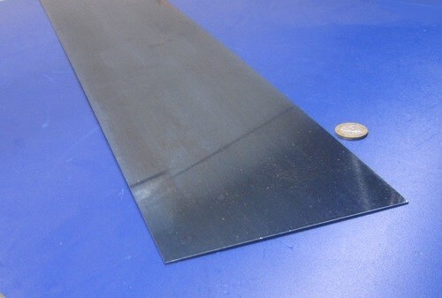 1095 Hard Blue Tempered Spring Steel Shim .010″ Thick x 6.00″ Wide x 12″ Long