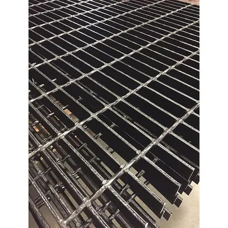 Zoro Select 20125S100-C4 Carbon Steel Bar Grating, Smooth, 48 In L, 36 In W,