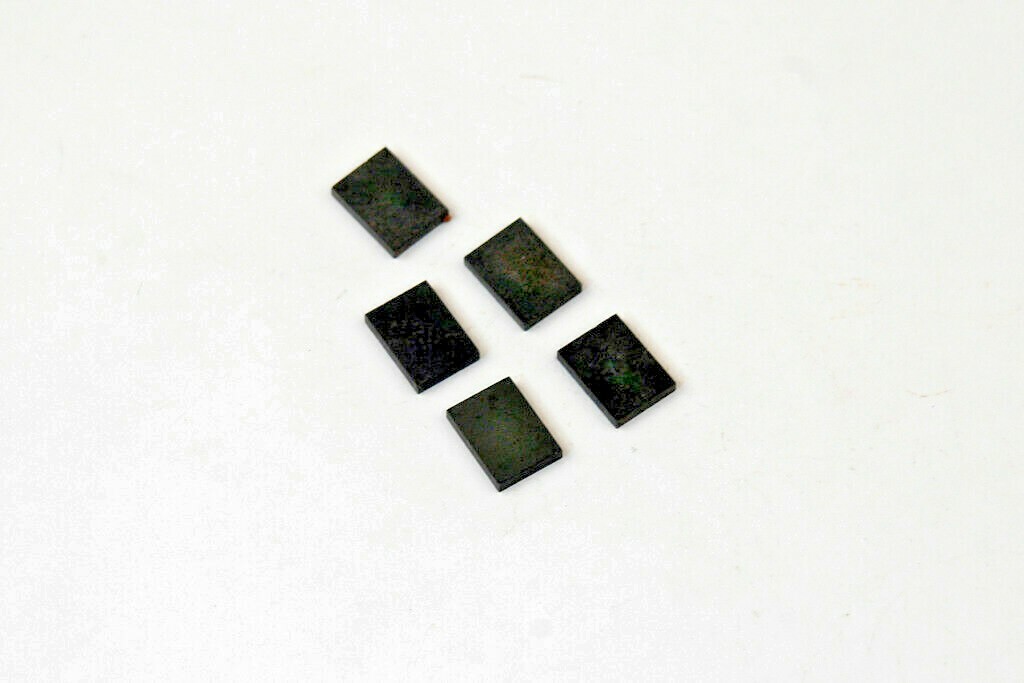 .080 X .365 X .490 CARBIDE BLANK GRADE UNKNOWN (LOT OF 5 PC) (E-2-9-2-19)