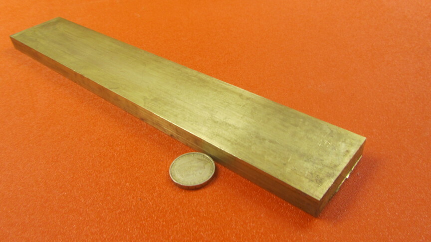 360 Brass Flat Bar 1/2″ Thick x 2.0″ Wide x 12.0″ Length