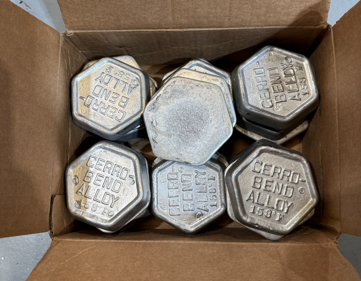 Cerro Bend 158 per ingot Wood’s Metal Low Melting Point Alloy per Ingot