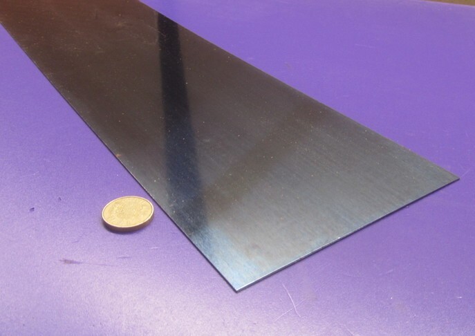 1095 Hard Blue Tempered Spring Steel Shim .010″ Thick x 6.00″ Wide x 12″ Long