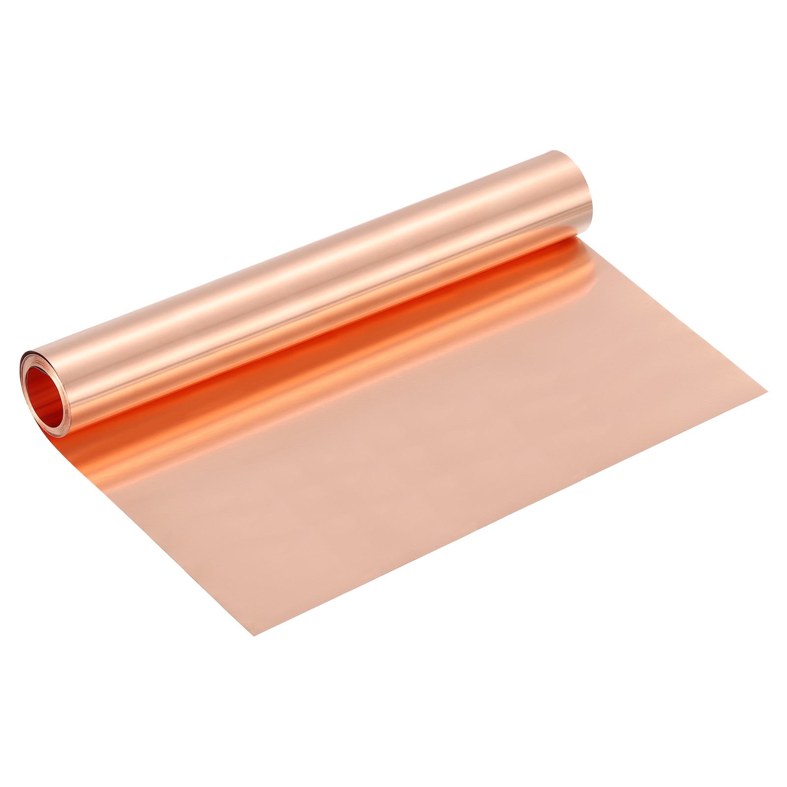 Pure Copper Sheet Roll, 0.05mm 29Ga Thick T2 10Ft x 10in Copper Strip for Craft