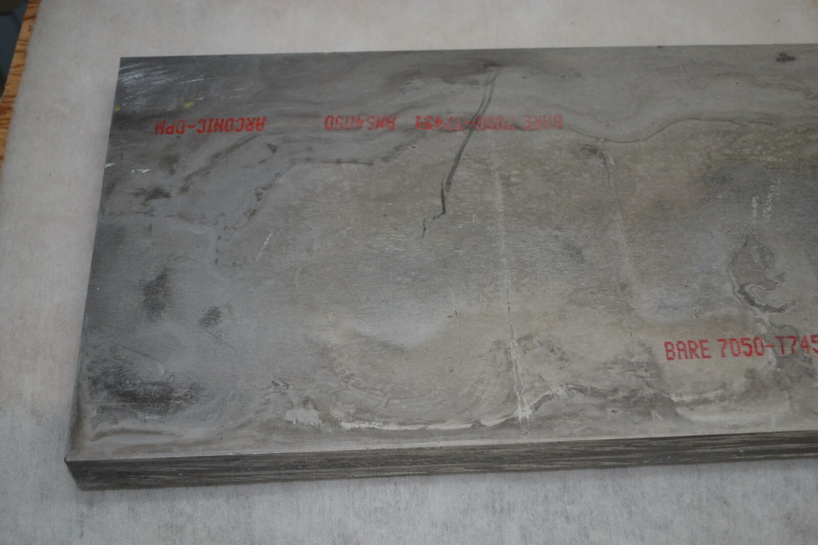 Aluminum Aircraft 7050 T7451 Plate 1.5″ x 13″ x 12″ in Six Foot Lengths