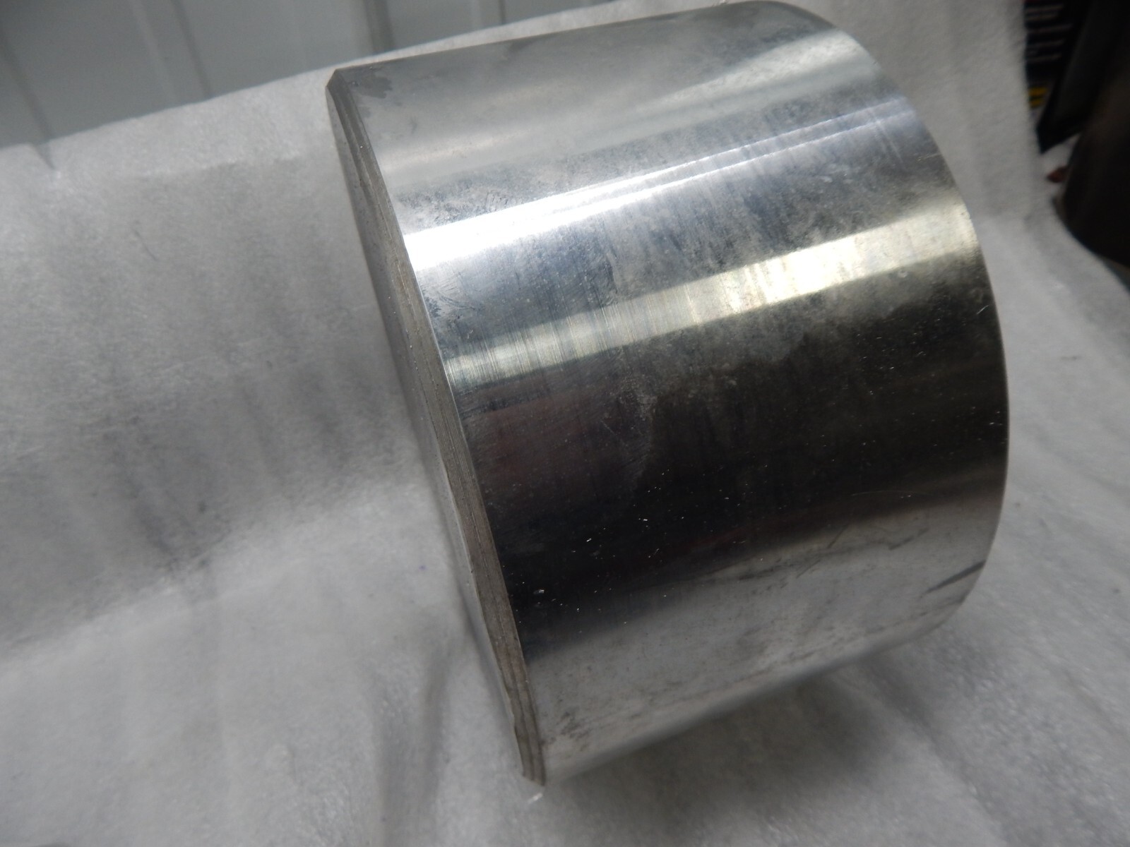 9″ X 5″ ALUMINUM ROUND STOCK rod bar flat plate 4.950” Thick x 8.850” Dia.