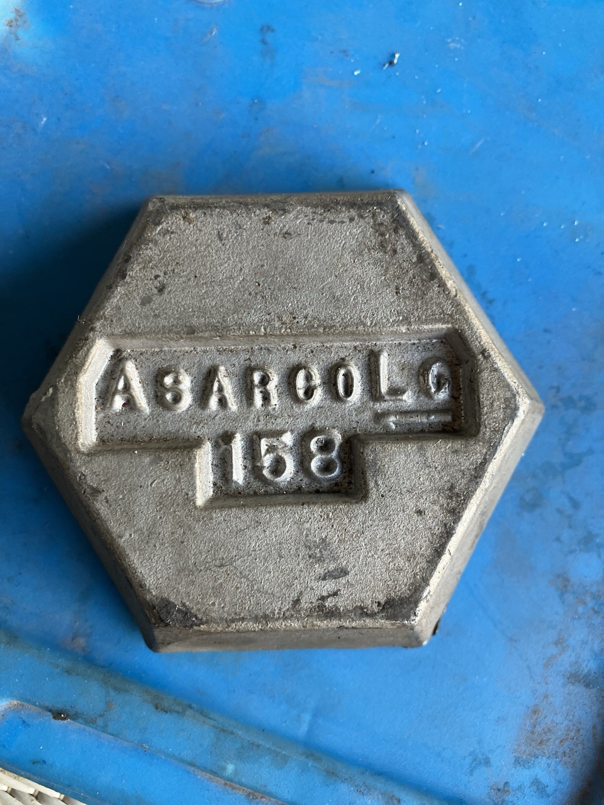 Asarco Lo 158 Alloy Metal Ingot Low Melting Point Metal Vintage 2.8 Pound