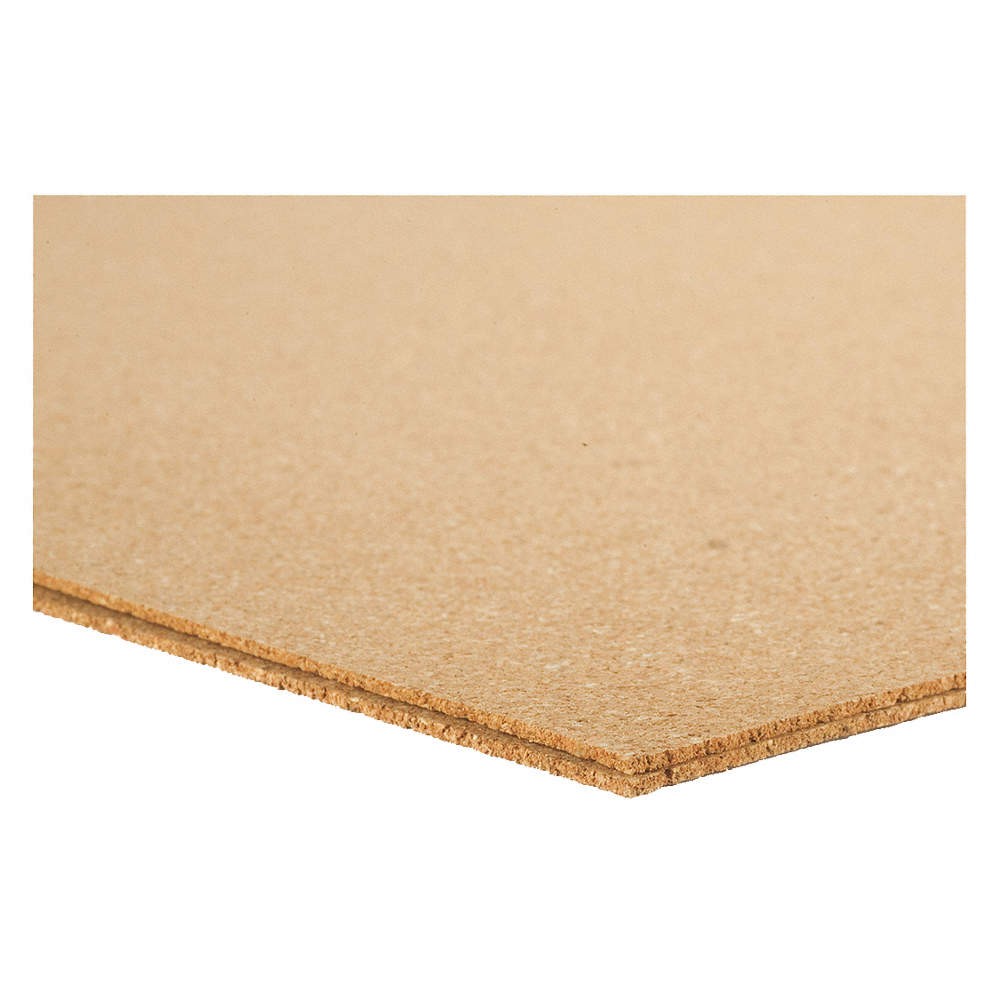 Grainger Approved 4NLW9 Cork, Sheet,L 24 in,Plain Backing 4NLW9