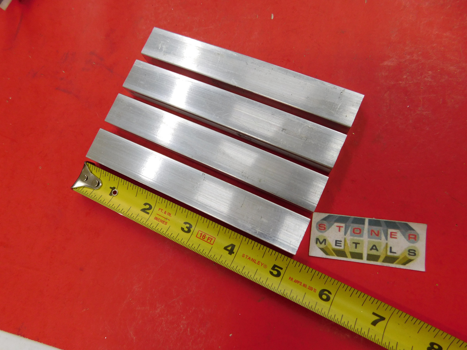 4 Pieces 1/2″ X 3/4″ ALUMINUM 6061 FLAT BAR 5″ long Solid Extruded Mill Stock
