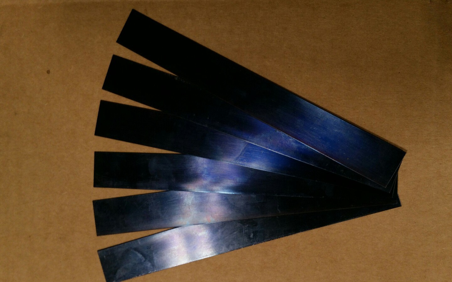 Blue Tempered Spring Steel Shim 0.028″ x 1″ x 6″ ONE PIECE LOT