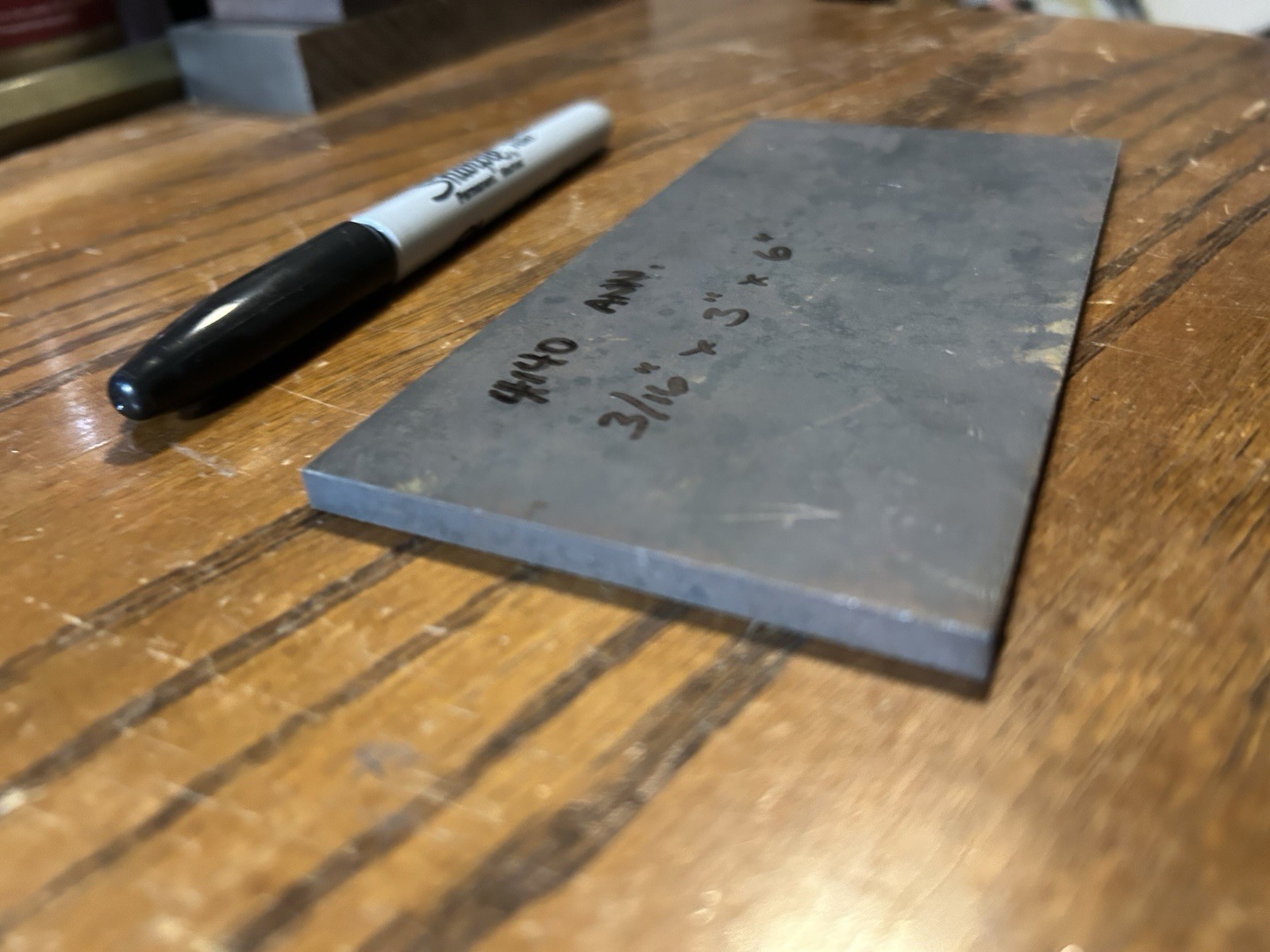 3/16″ x 3″ x 6″, 4140 annealed, tool steel flat stock, machine stock